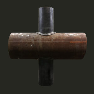 24 NPS DOUBLE TRUNNION W/REPAD ON 42 NPS PIPE